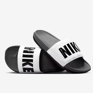 NEW Nike Offcourt Slides Men’s Size 8 White Black Sandals BQ4639-001